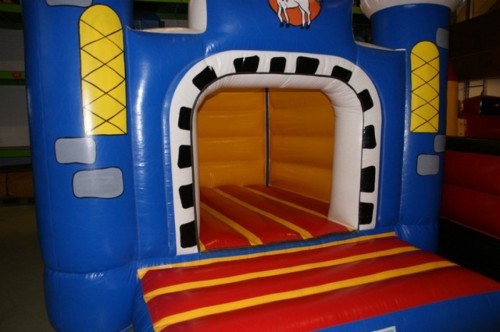 Springkussen Kasteel (blauw)